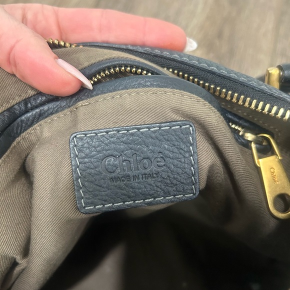 Chloé Marcie Leather Satchel - Black - Picture 6 of 14